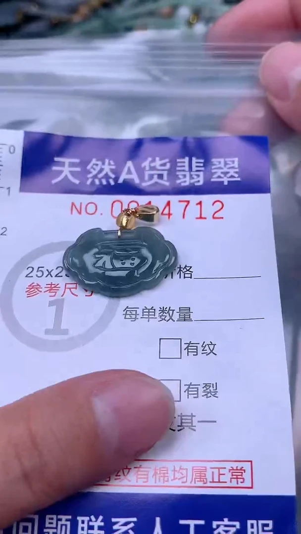 吊坠(赠链)未镶嵌翡翠1