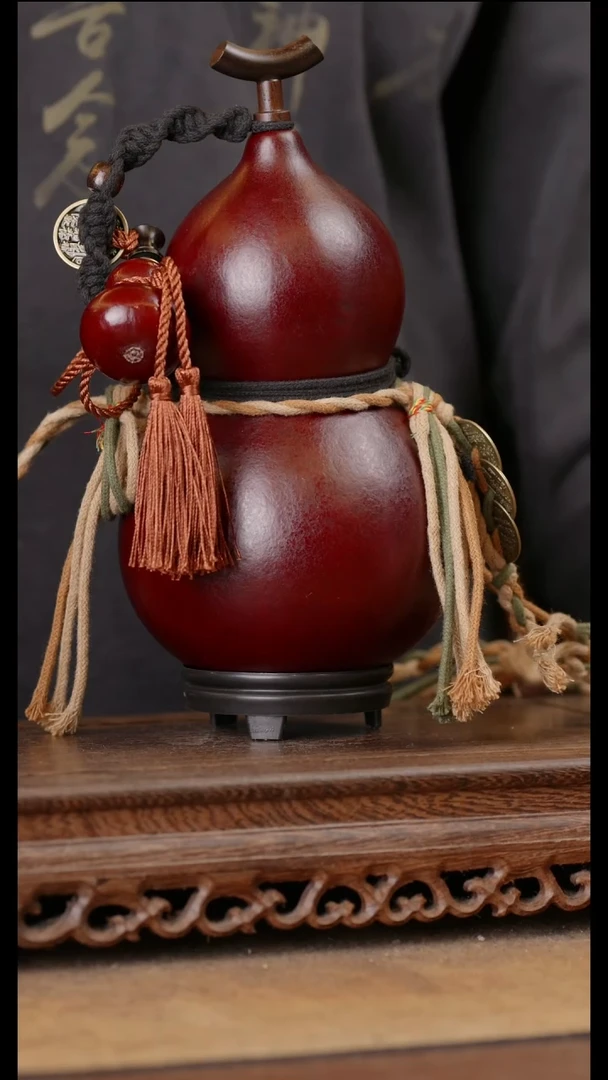 240号精品天然大漆酒葫芦一物一拍~