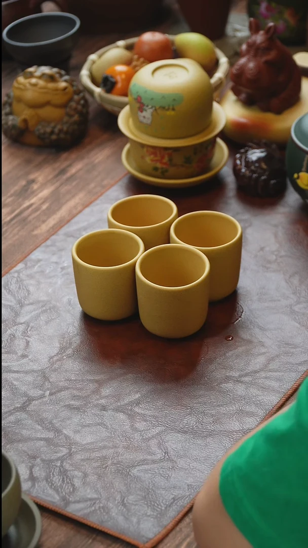 茶杯紫砂紫砂主人杯瑕疵花呢