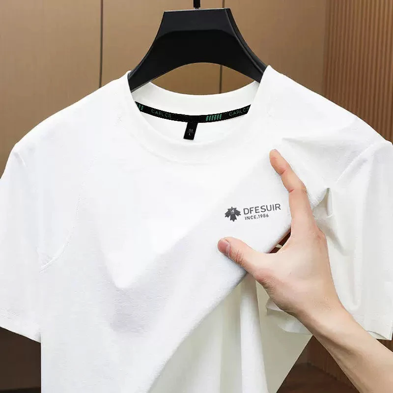 豪爵保罗2025夏季男士圆领短袖T恤简约休闲百搭宽松半袖872108