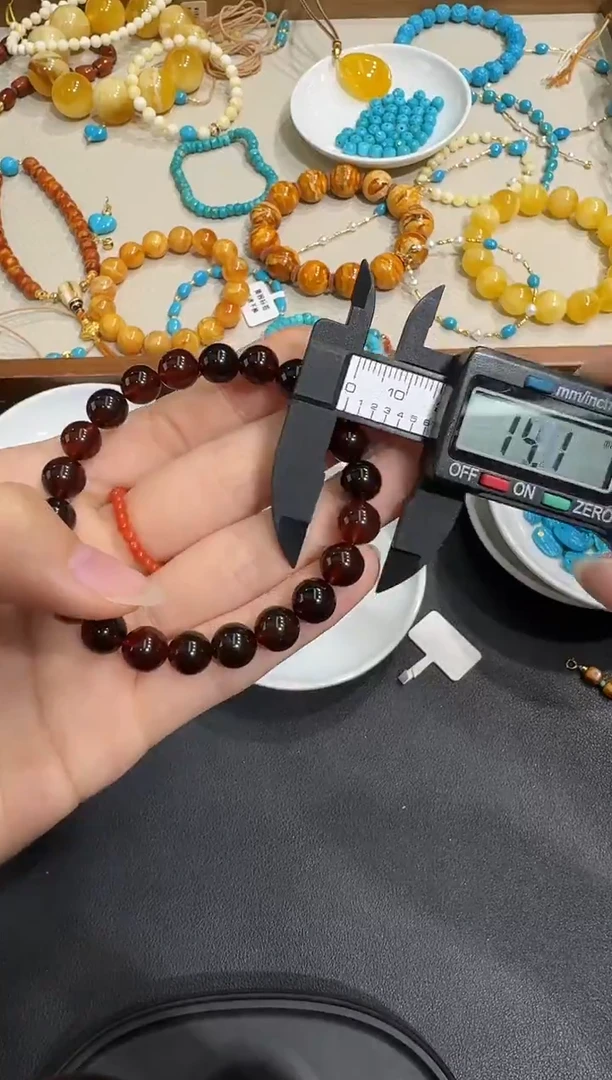 手串琥珀未镶嵌X1119-1195-300