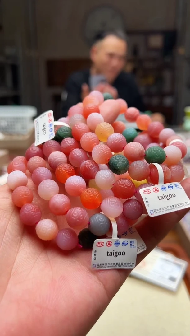 水晶手链未镶嵌盐源玛瑙回纹珠手链  多样性发一