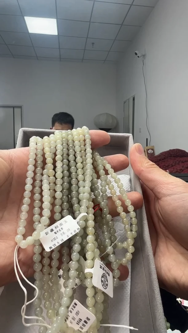 未镶嵌手串和田玉青白玉卡5长串多样性发货