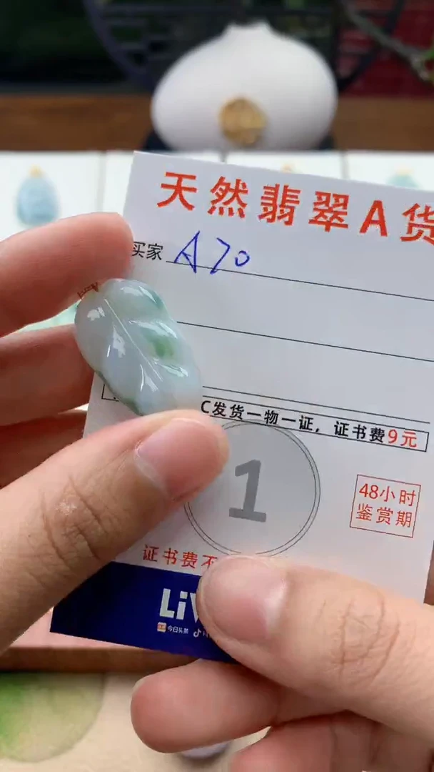 翡翠未镶嵌颈饰天然A货翡翠挂件