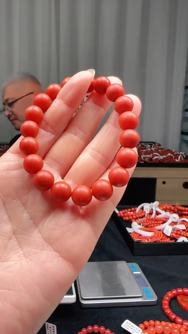 未镶嵌多样性发一件南红玛瑙【高货】锦红10mm阿东寨哑光圆珠单圈