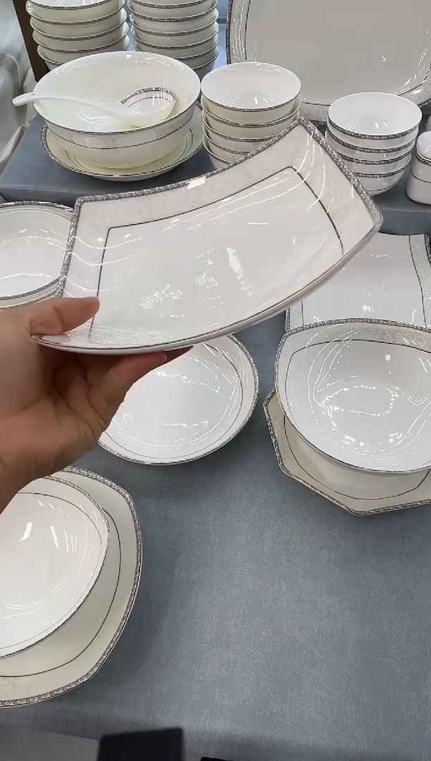 骨瓷玲珑8三角3个8贵龙3个