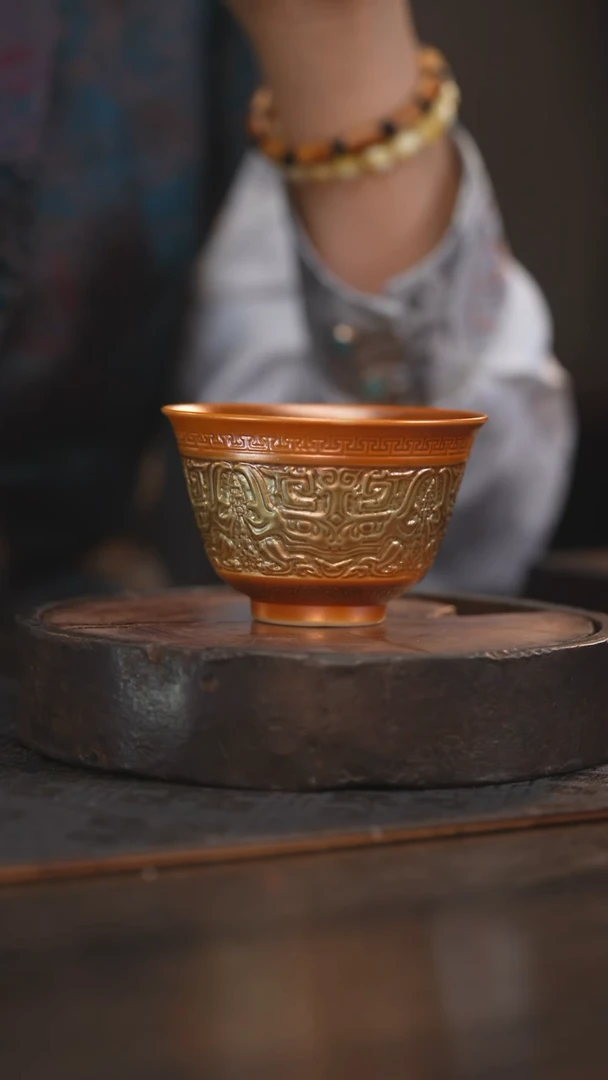 【闪购商品】杯82柴烧柴房陶瓷｜雕刻单杯