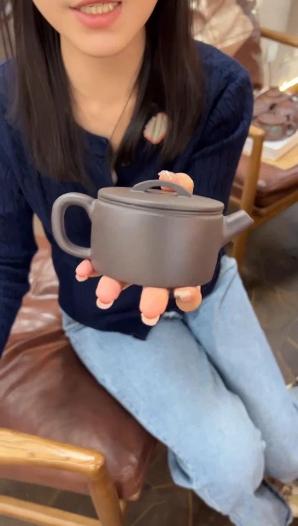 【闪购商品】紫砂茶壶【头哥手工壶】汉瓦天青泥