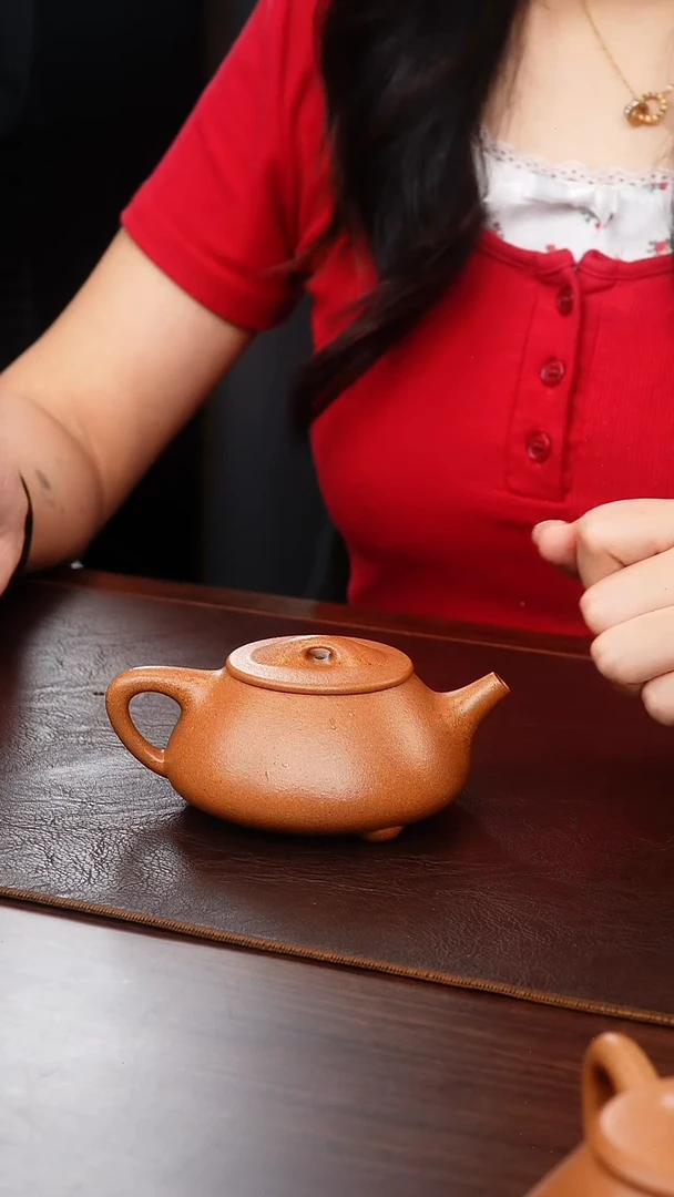 茶壶紫砂桃花泥满瓢200cc