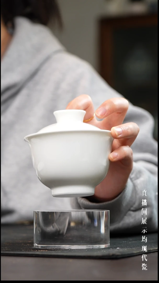 景德镇元宝盖碗大