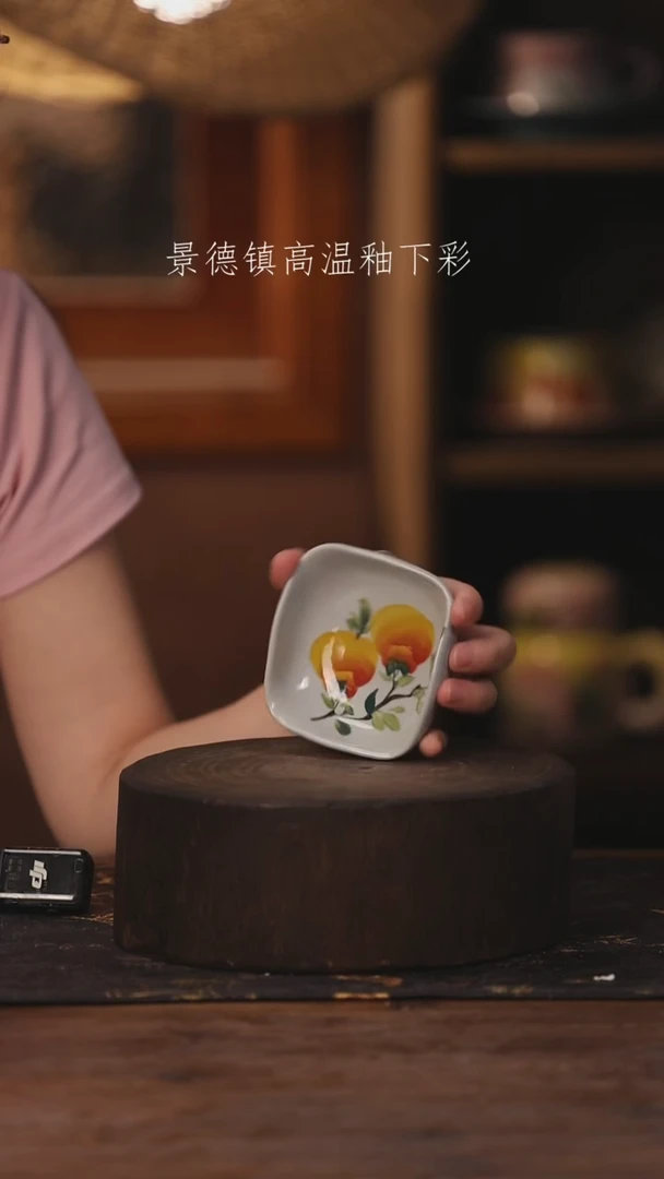 陶瓷景德镇高温釉下手绘陶瓷588