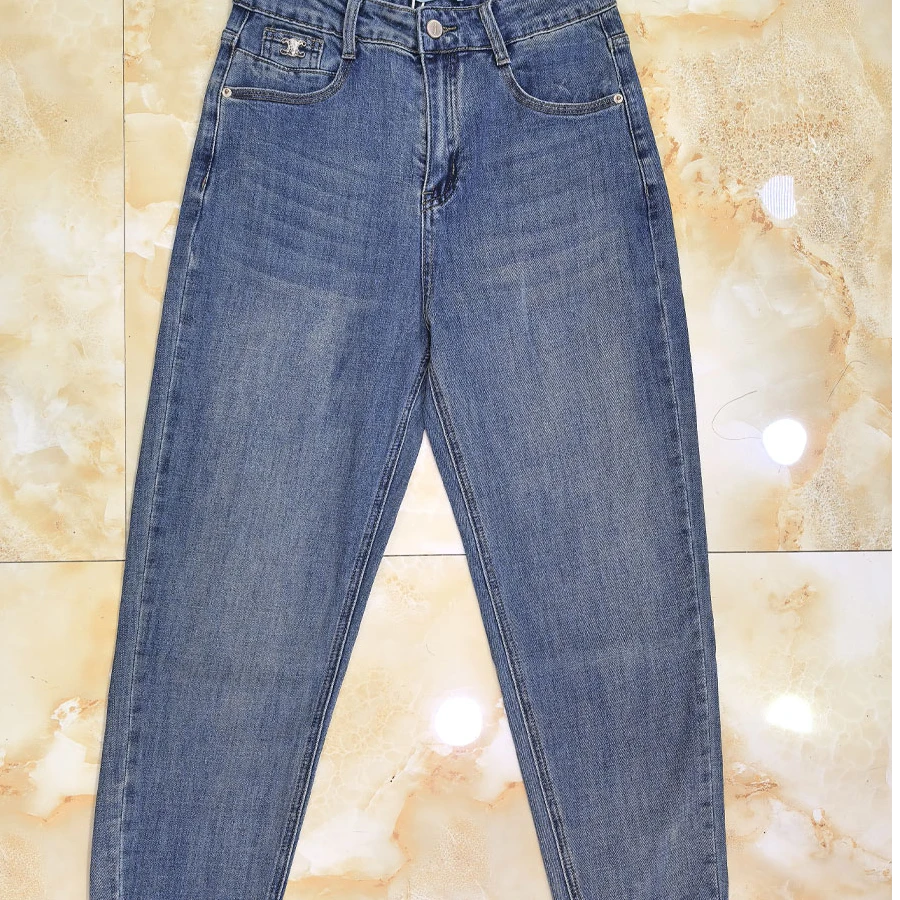 KYL可依莱-高腰锥形牛仔裤显瘦老爹裤DQ2U0402