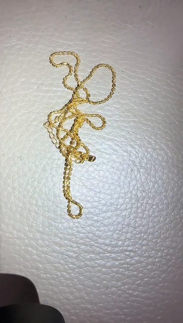 推荐款金色系豆豆闪闪链