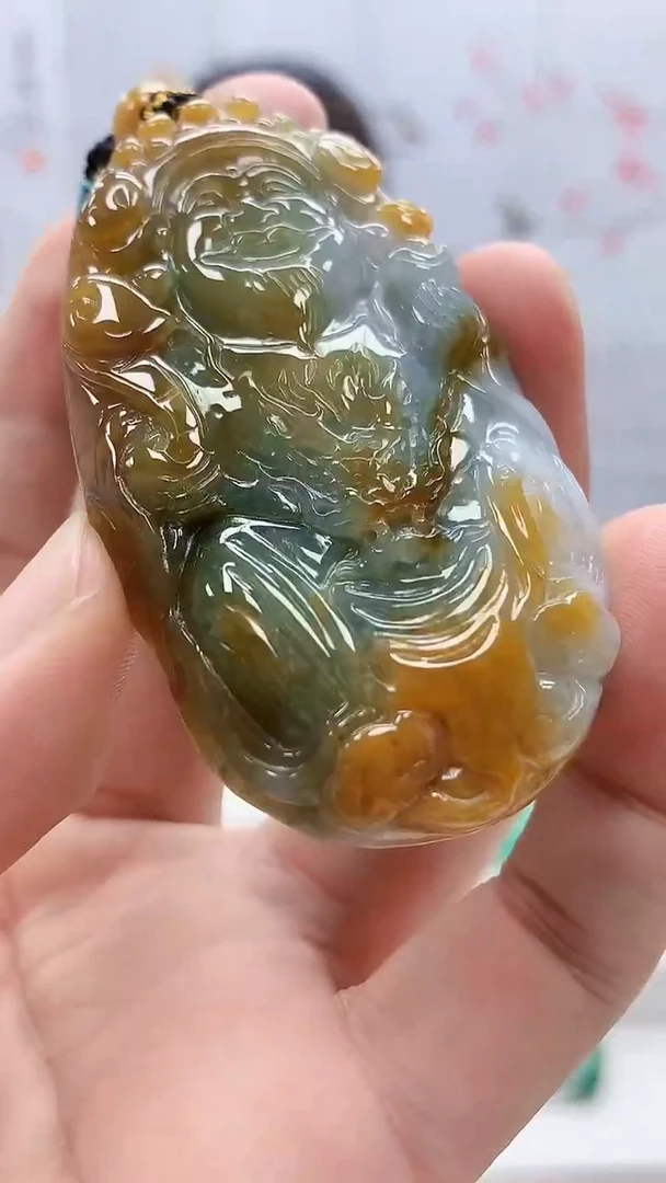 定制翡翠未镶嵌4902bb-毛货挂件71