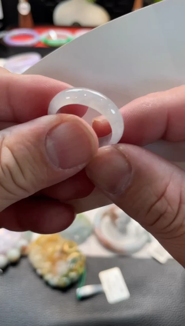 未镶嵌戒指翡翠33号链接 有纹裂