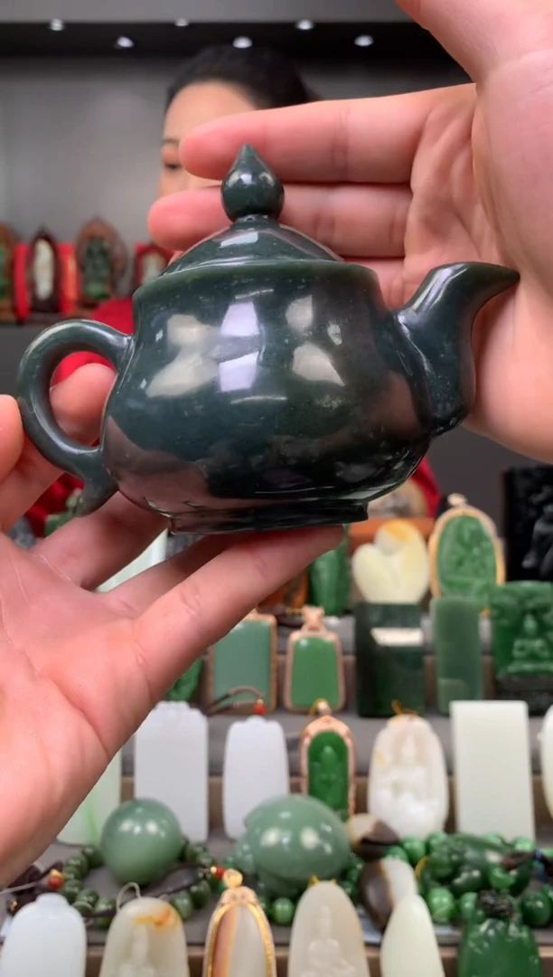 【闪购商品】和田玉茶壶未镶嵌茶壶1