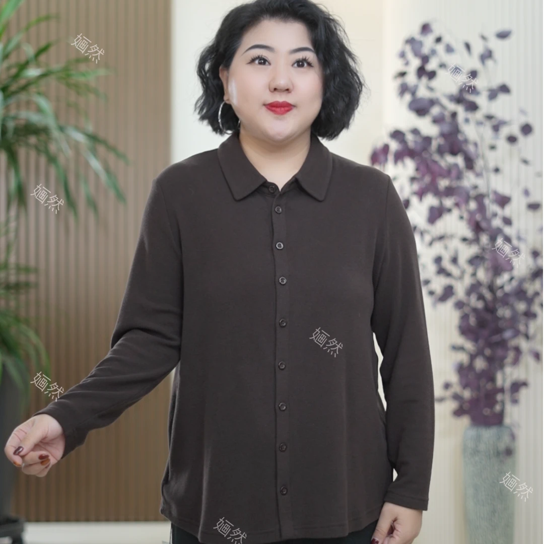 真德绒衬衫女百搭显瘦时尚休闲保暖简约文艺开衫减龄衬衣大码上衣