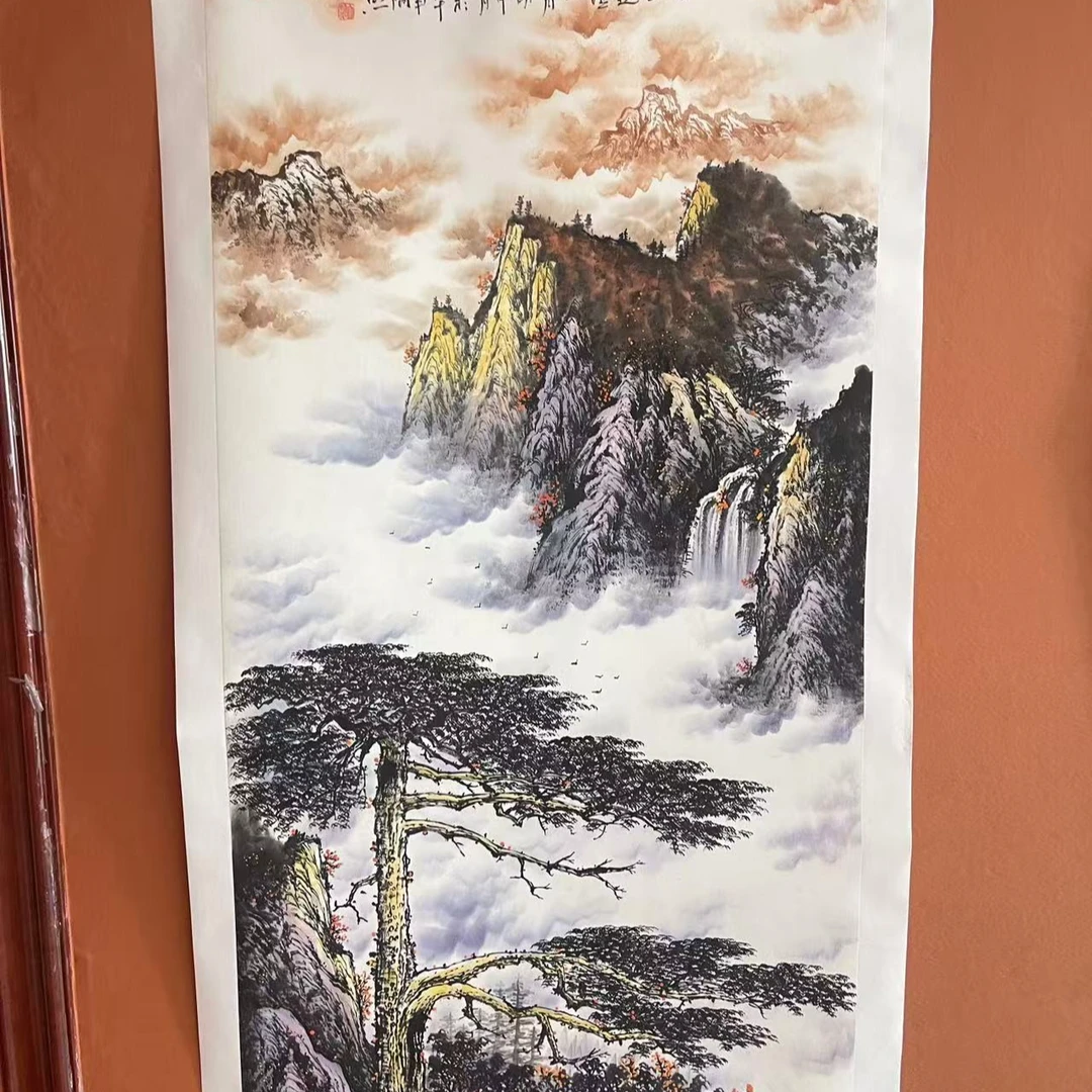 师立照 山水  8平尺 C2-521绘画手绘宣纸