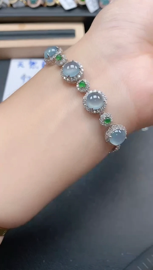 银S925镶嵌戒指翡翠1111111