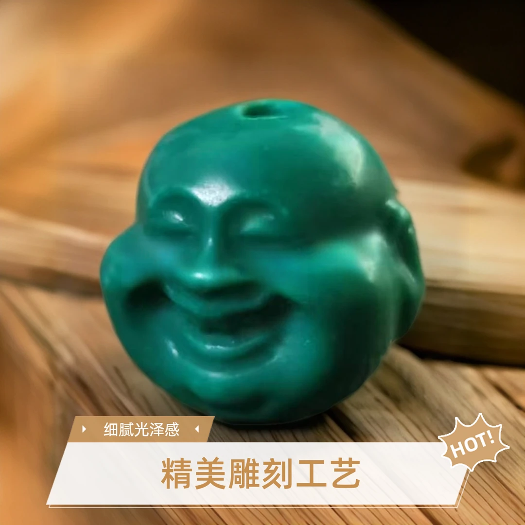 时尚饰品DIY油滤弥勒佛雕刻件1颗配饰多样性发其一