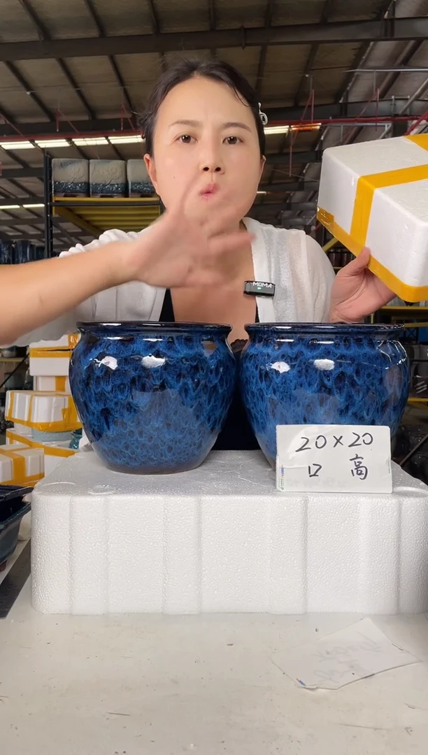 宜兴紫砂粗陶花盆20/20