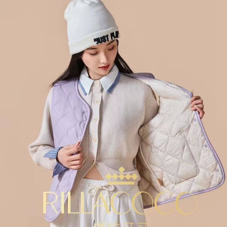 情侣款情暖绵纶绵羊毛填充棉马夹（男女同款）