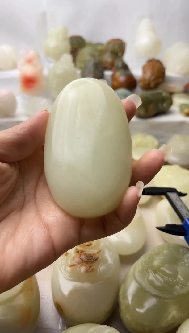 石材方解石手把件不退换原石