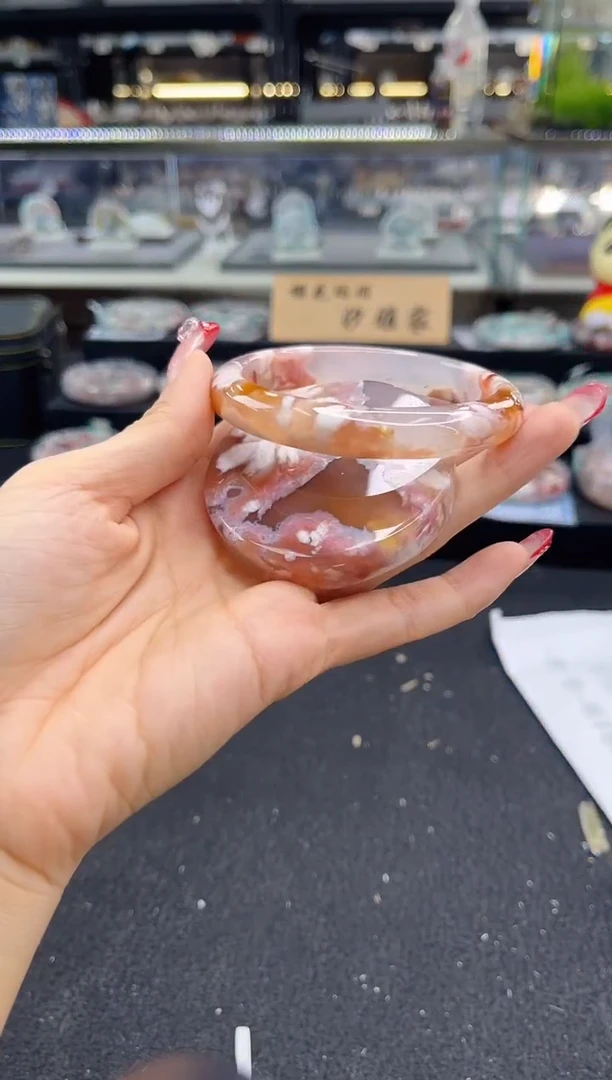 未镶嵌手镯石英质玉圈口 （赠品镯心）