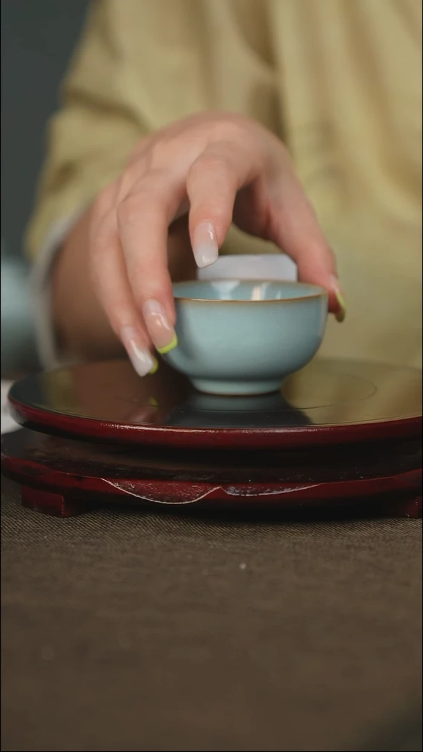 全品 敛口杯 带底款
