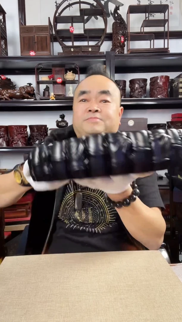 木老李红木工艺品344瑕疵