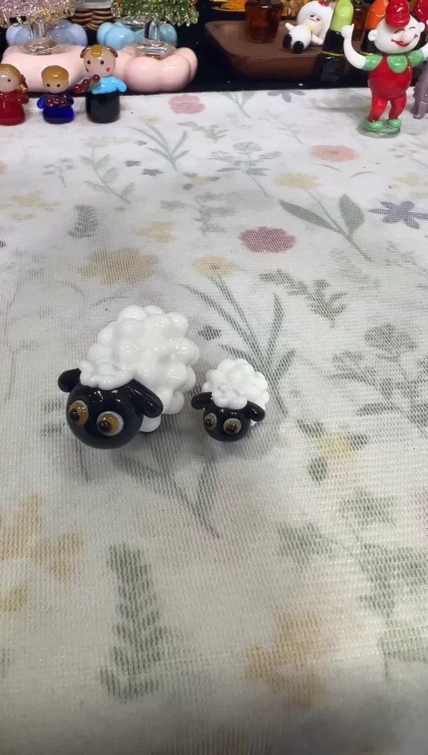 手工艺品琉璃沛*小羊2个