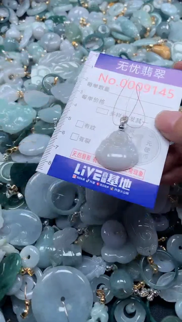 翡翠未镶嵌吊坠(不含链)9145
