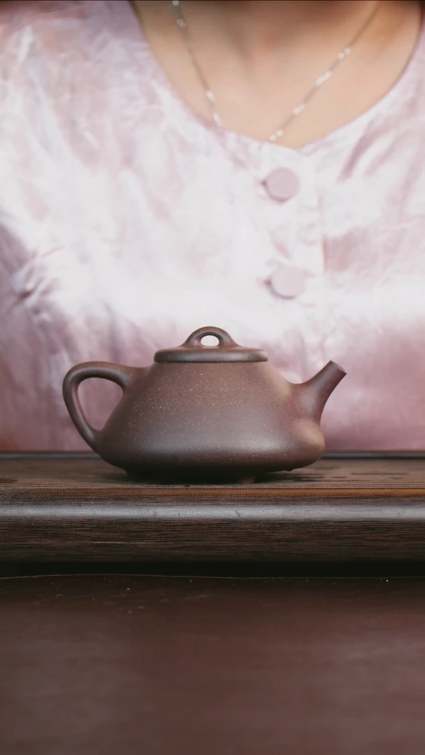 茶壶紫砂艺品紫砂 精选底槽清 子冶石瓢200cc
