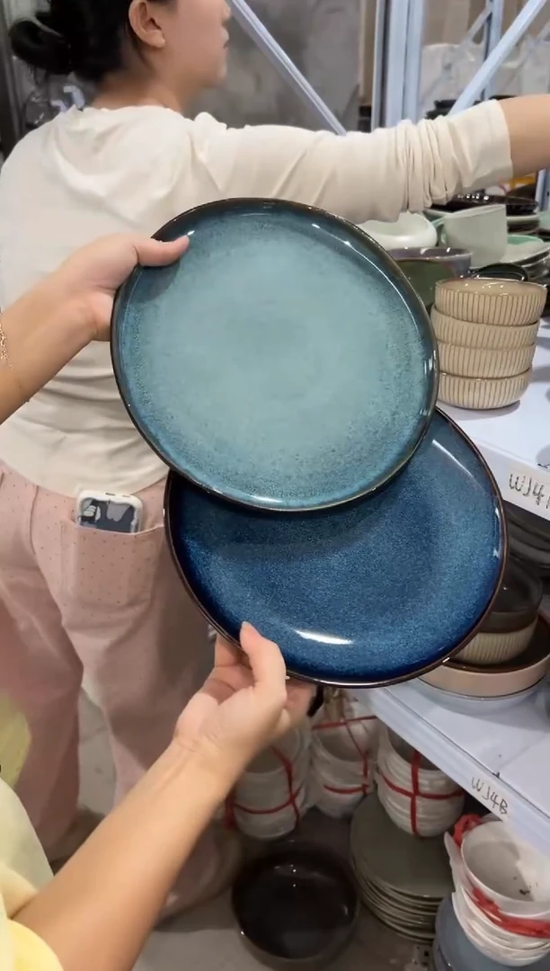 陶瓷外贸尾货瑕疵满20包邮X2 大盘
