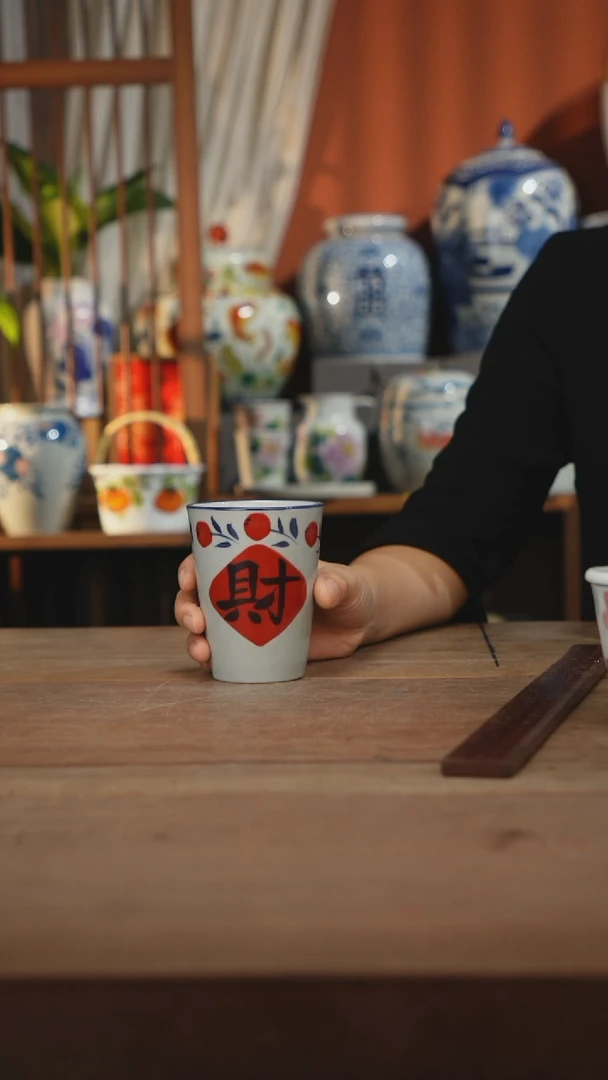 瓷片景德镇设计师釉下手绘陶瓷餐具