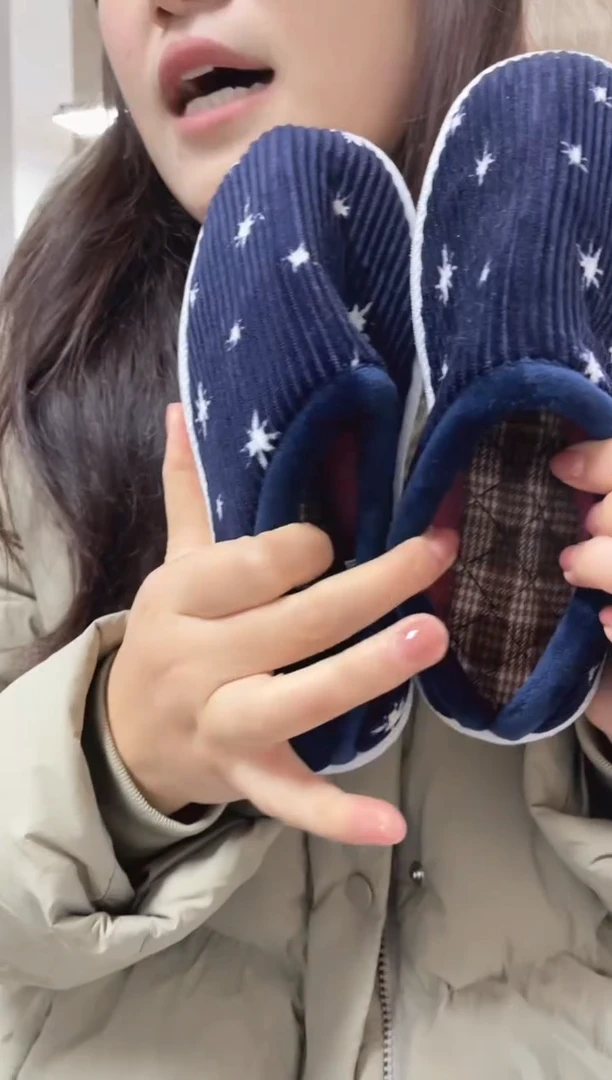 藏青包根棉拖35码32号