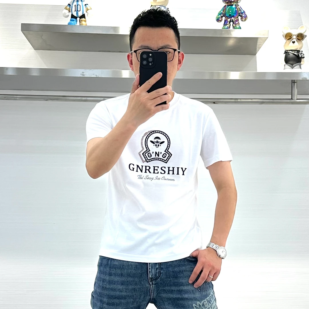 【飒叔重磅推荐】2025夏季新款男士休闲百搭时尚潮流短袖修身