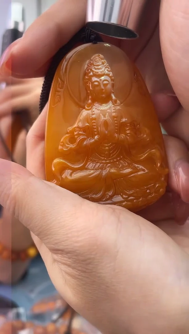 【闪购商品】蜜蜡珠宝奇石未镶嵌微瑕配绳假一罚十，040