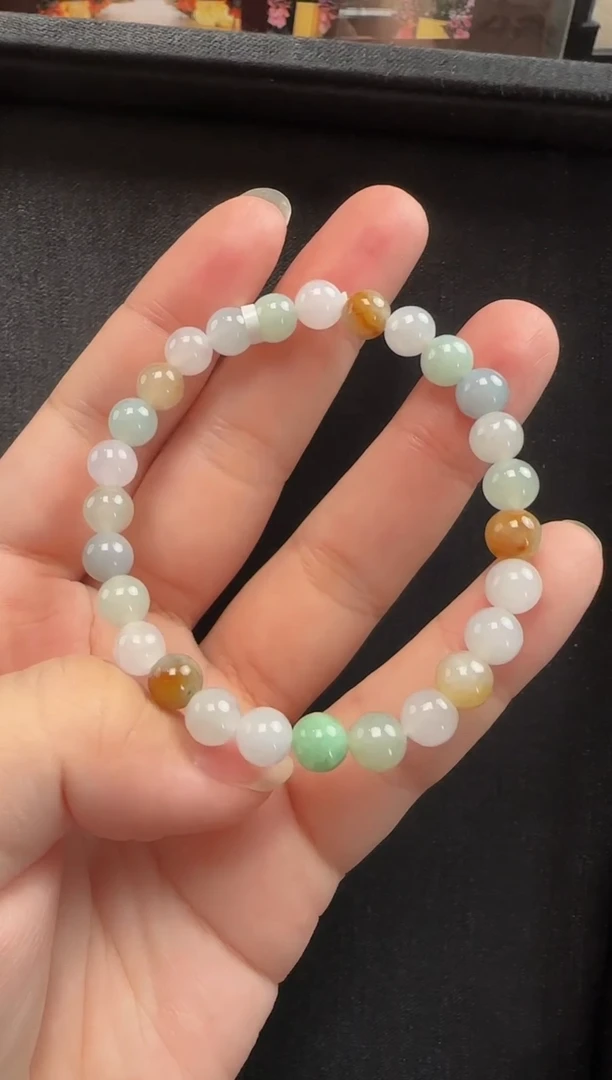 未镶嵌手链翡翠931玉珠一串