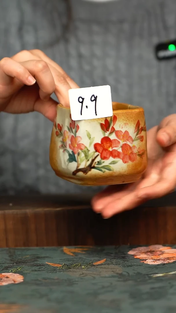 杯釉下彩手工手绘同款陶器