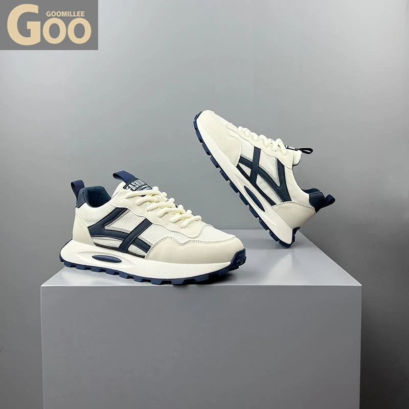 潮牌时尚厚底老爹鞋男夏季新款潮流百搭网面运动休闲阿甘跑步潮鞋