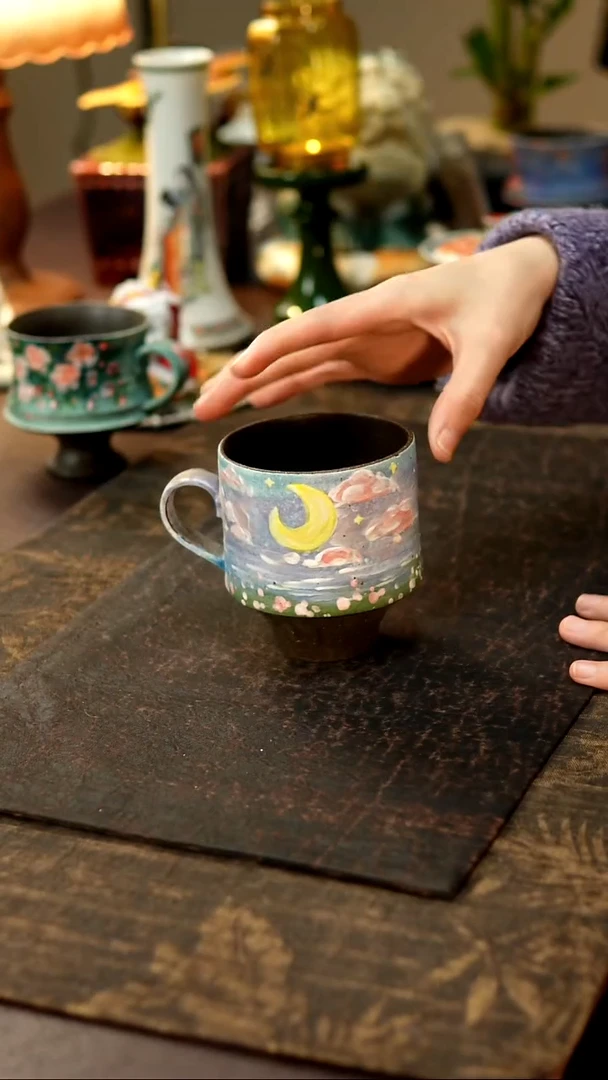 景德镇陶瓷杯碗柴烧多人