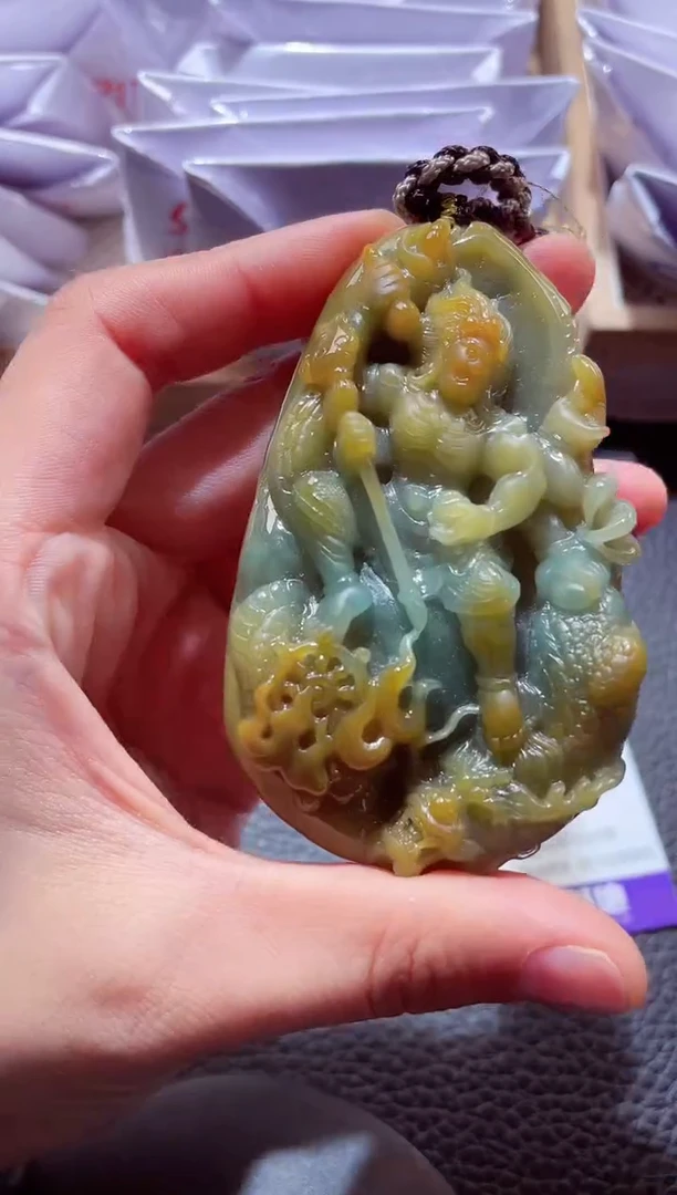 颈饰未镶嵌翡翠00003883御龙不动