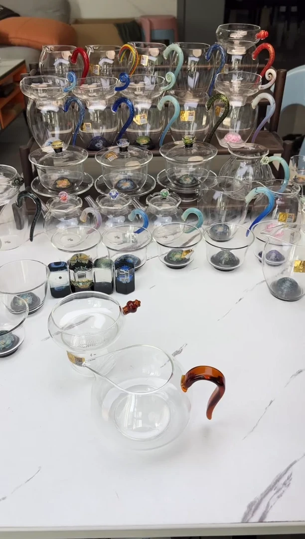 手工艺品玻璃禾器淡然琥珀色普通盒