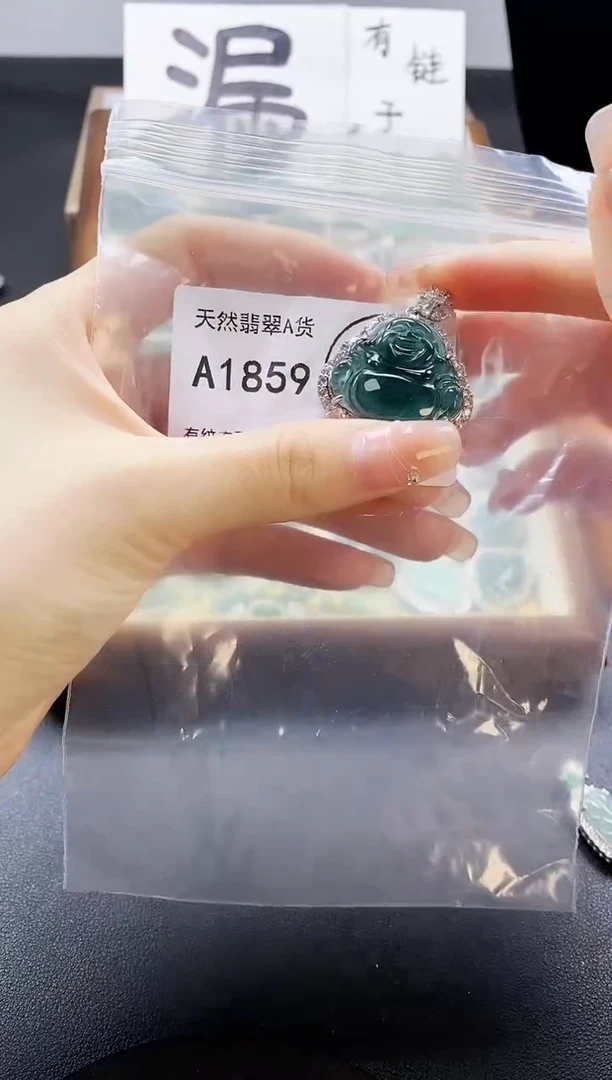 翡翠未镶嵌吊坠(赠链)天然翡翠A货