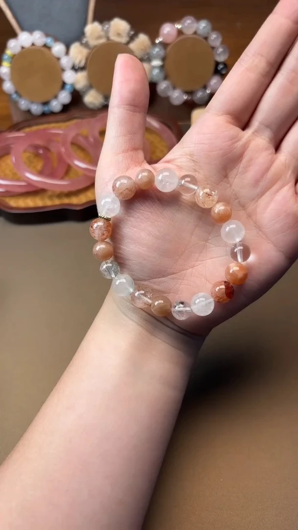 未镶嵌手串水晶小***?1