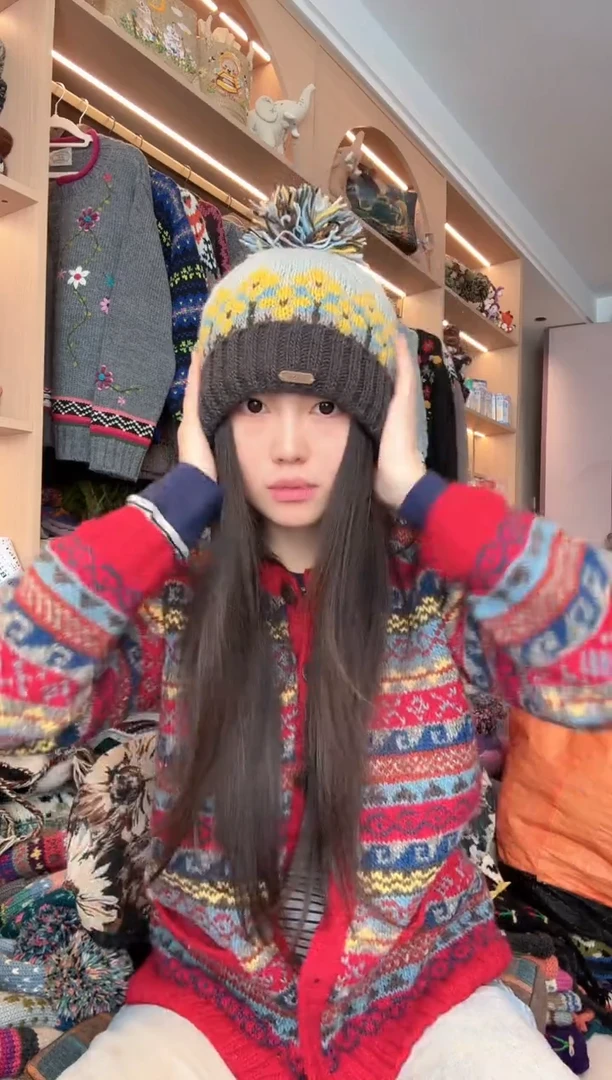 羊毛翻边金贵帽