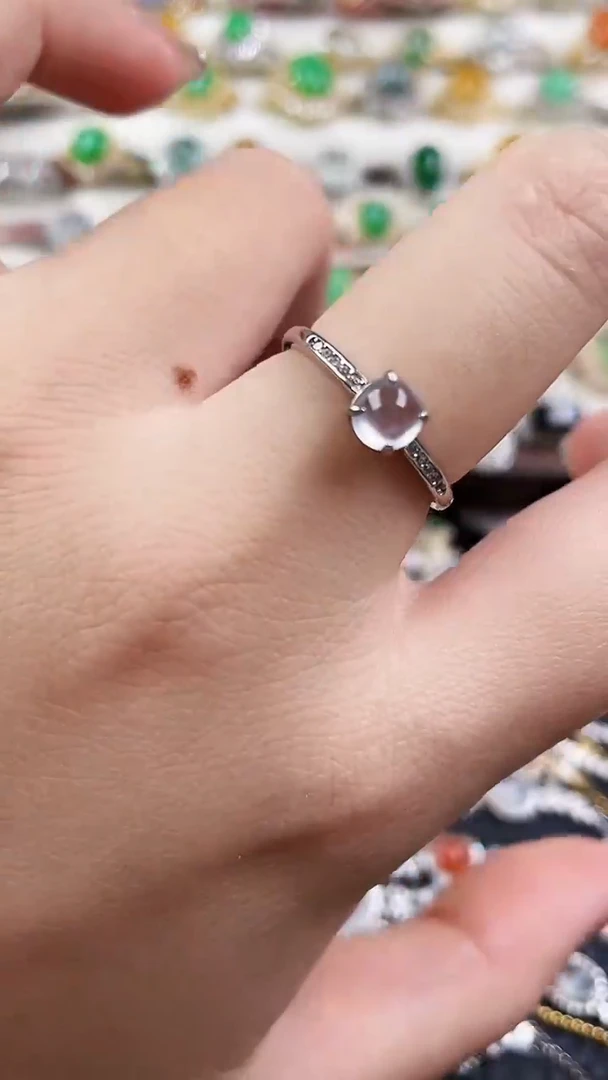 银S925镶嵌戒指翡翠97