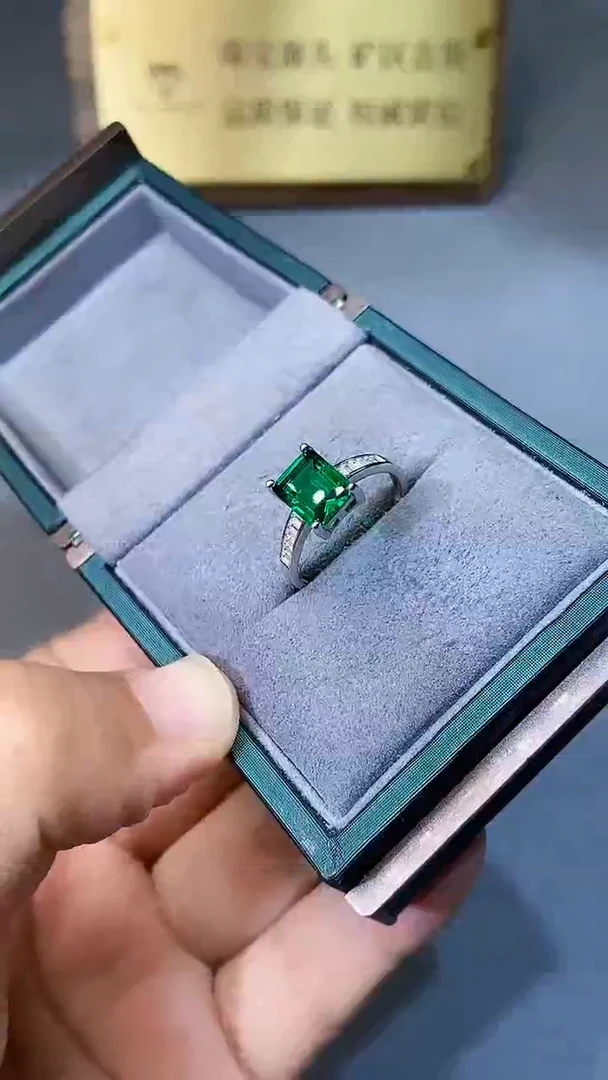 【闪购商品】透辉石戒指银S925镶嵌354