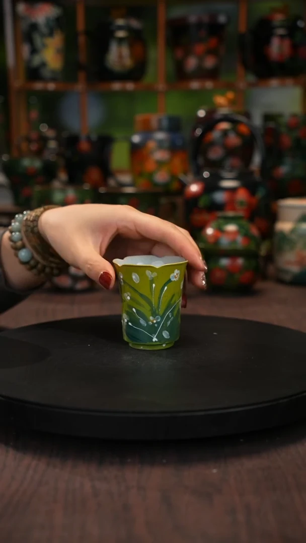 油画 手绘釉下彩